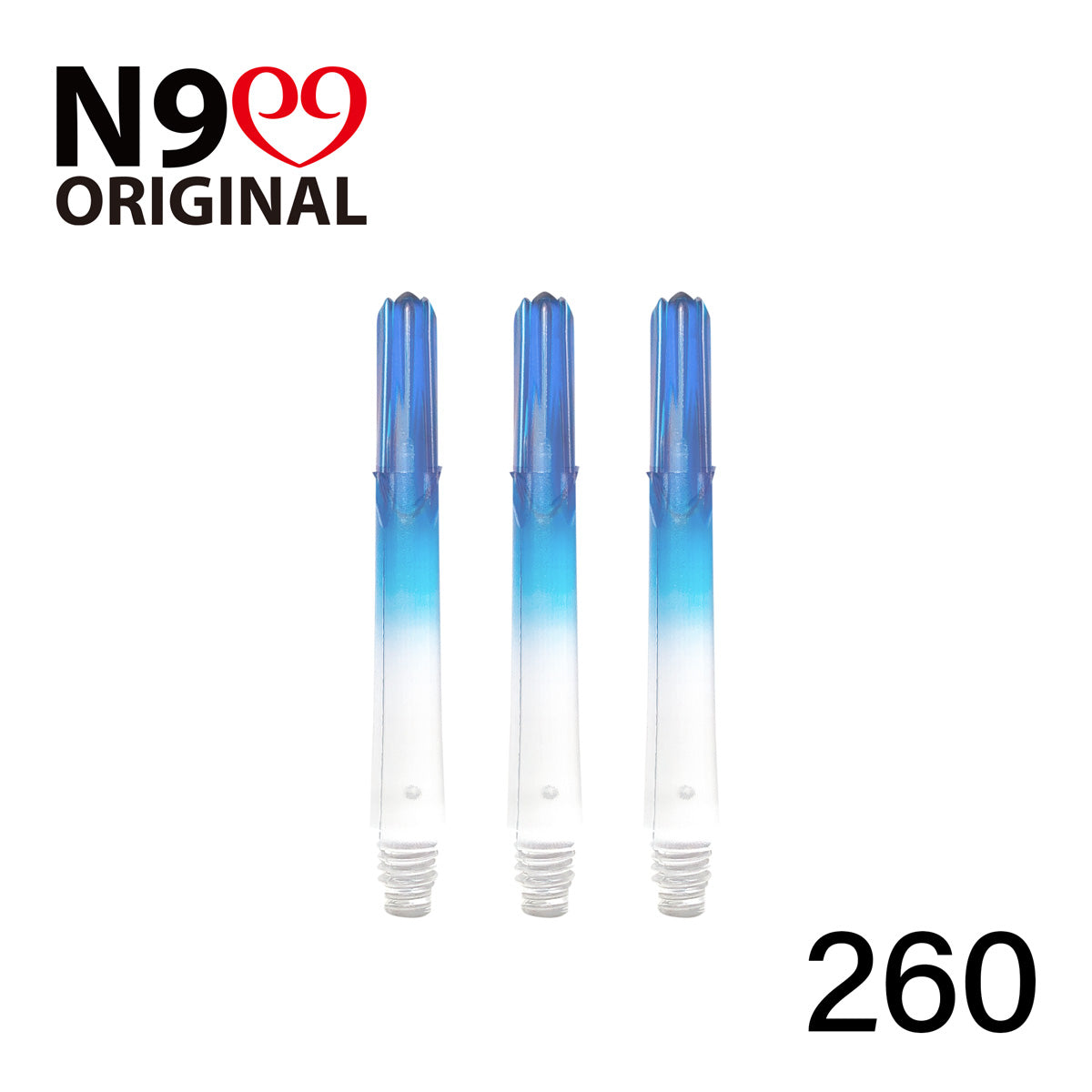L-Style L-Shaft N9 Locked Straight Dart Shafts Clear Gradient