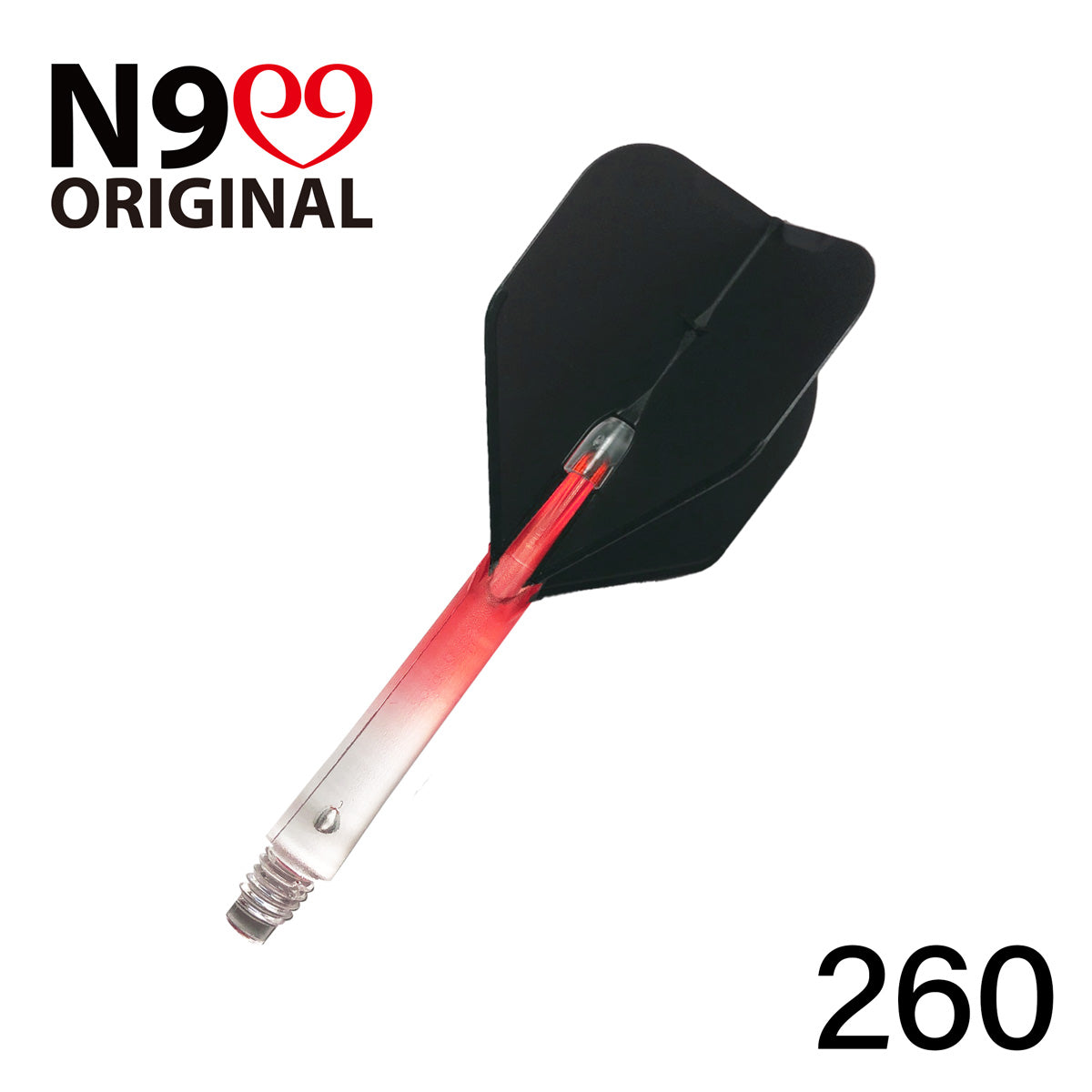 L-Style L-Shaft N9 Locked Straight Dart Shafts Clear Gradient