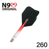 L-Style L-Shaft N9 Locked Straight Dart Shafts Clear Gradient
