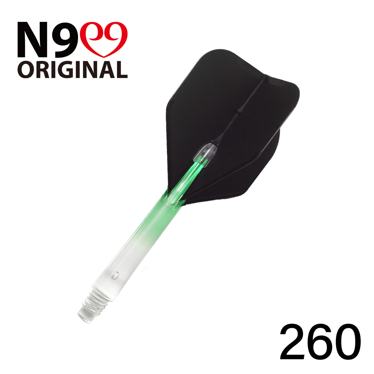 L-Style L-Shaft N9 Locked Straight Dart Shafts Clear Gradient
