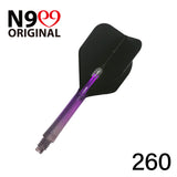 L-Style L-Shaft N9 Locked Straight Dart Shafts Clear Black Gradient