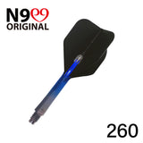 L-Style L-Shaft N9 Locked Straight Dart Shafts Clear Black Gradient