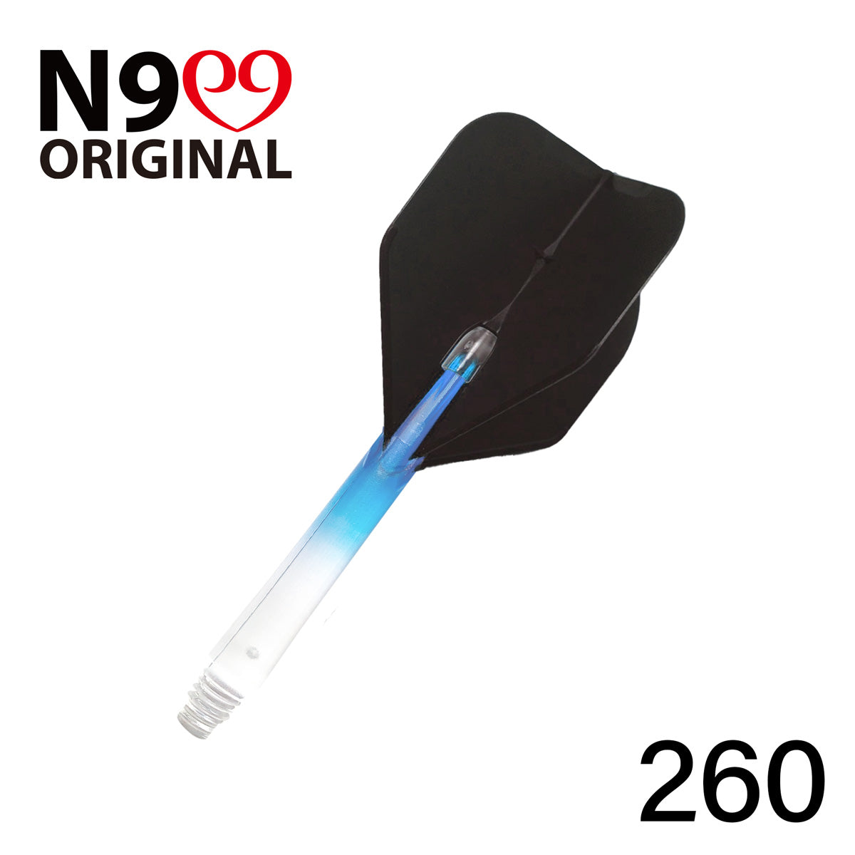 L-Style L-Shaft N9 Locked Straight Dart Shafts Clear Gradient
