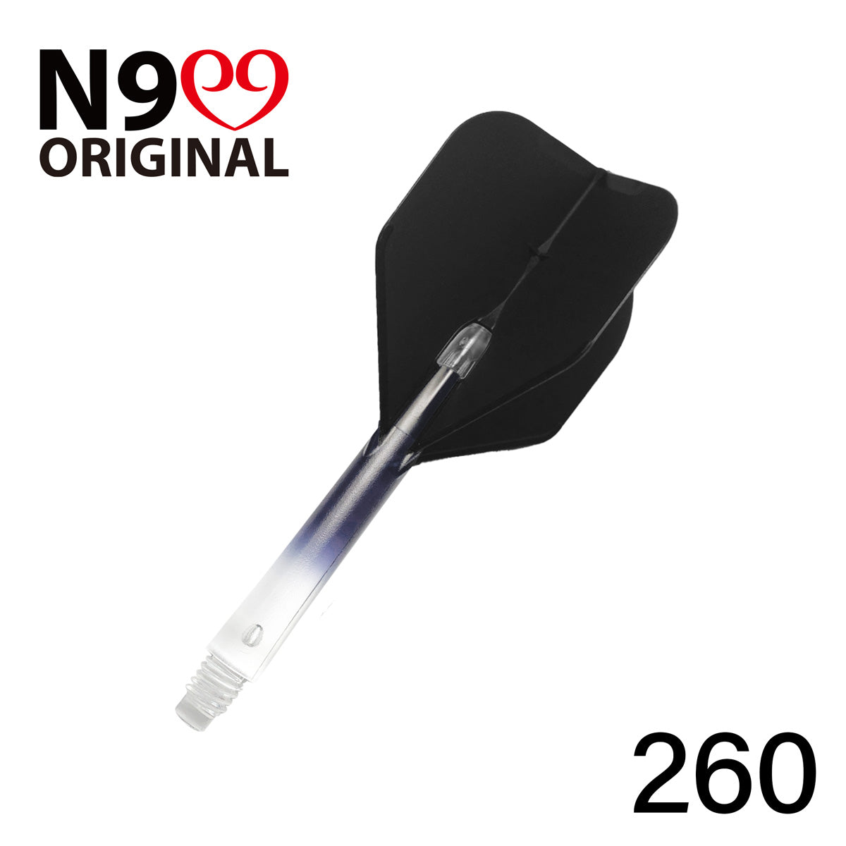 L-Style L-Shaft N9 Locked Straight Dart Shafts Clear Gradient