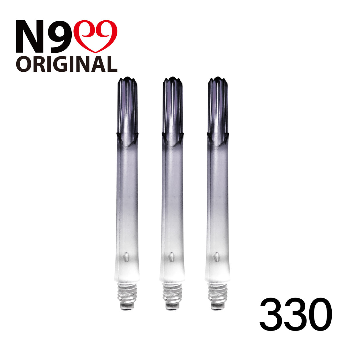 L-Style L-Shaft N9 Locked Straight Dart Shafts Clear Gradient