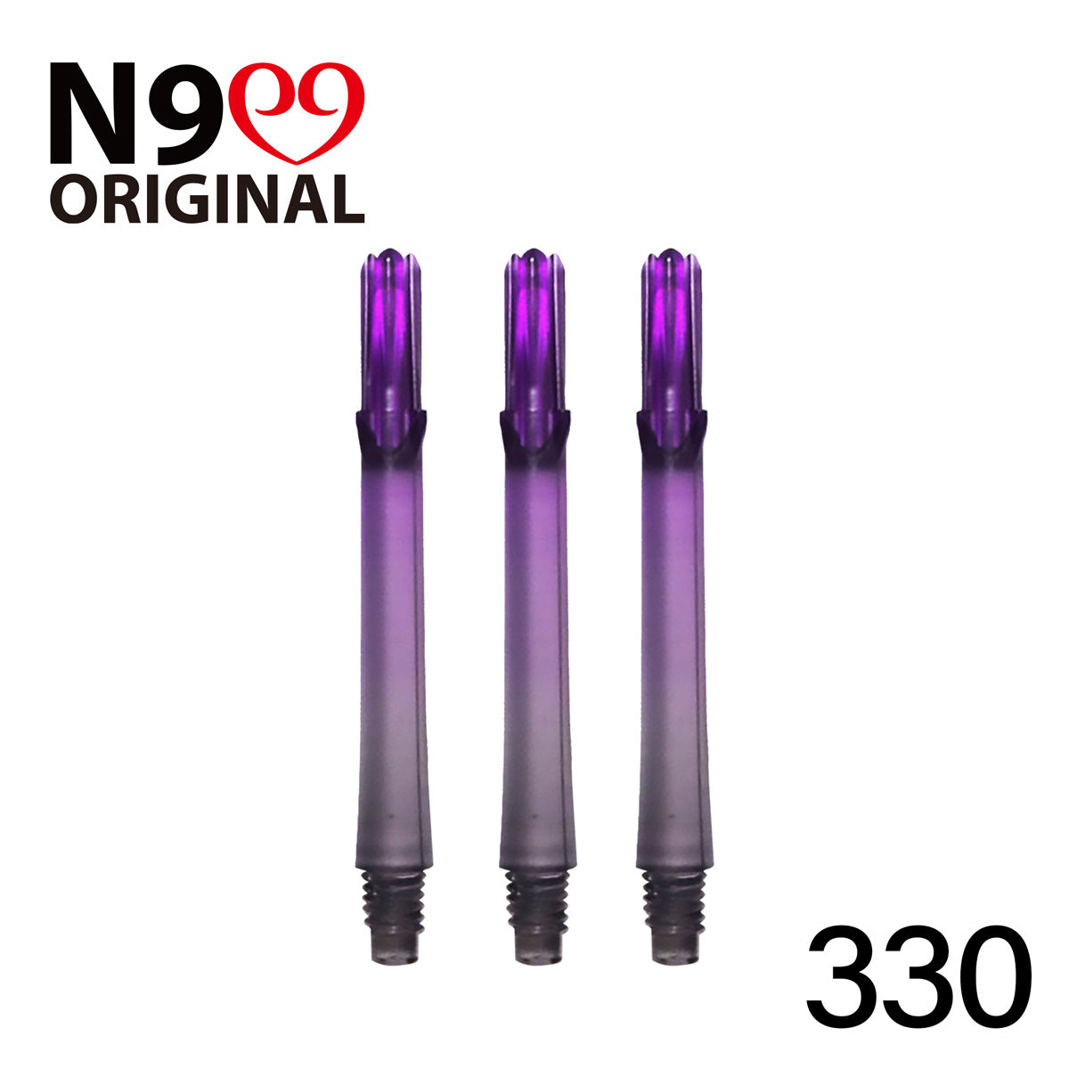 L-Style L-Shaft N9 Locked Straight Dart Shafts Clear Black Gradient