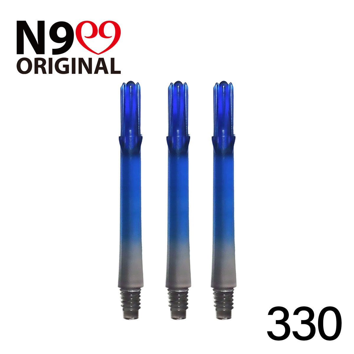 L-Style L-Shaft N9 Locked Straight Dart Shafts Clear Black Gradient