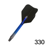L-Style L-Shaft N9 Locked Straight Dart Shafts Clear Black Gradient