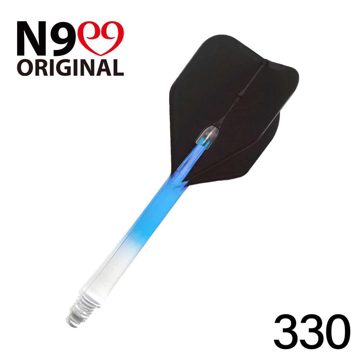 L-Style L-Shaft N9 Locked Straight Dart Shafts Clear Gradient