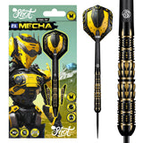 AI Mecha Steel Tip Darts main product image showing the darts, packaging, flights, shafts, and included accessories