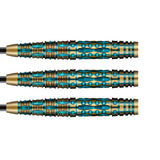 AI Replicant Steel Tip Darts close up image showing detailed grip patterns, machining, coating, and precision craftsmanship