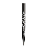 Shot Alchemy Steel Tip Dart Points Black alternative angle showing the point profile and finish