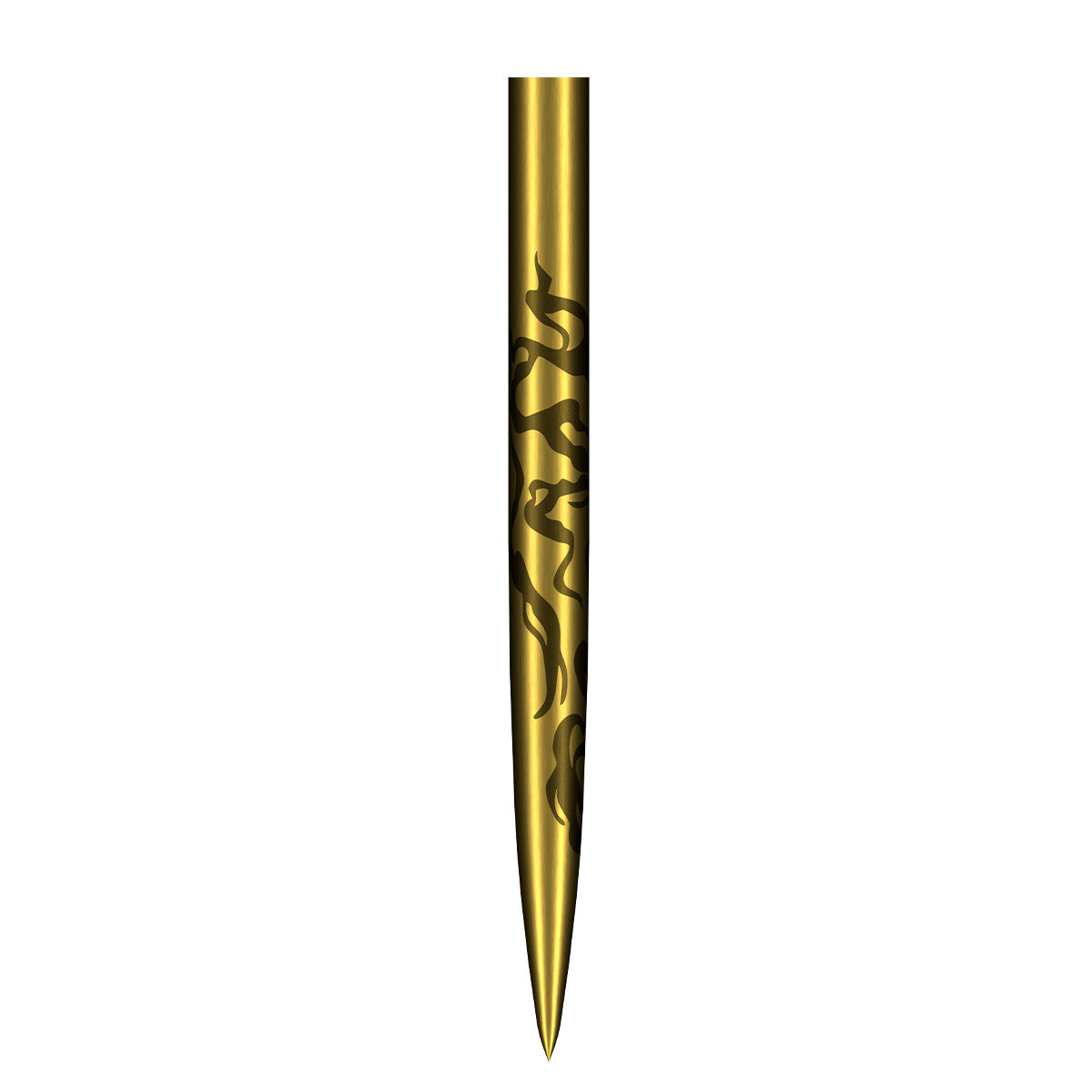 Shot Alchemy Steel Tip Dart Points Gold alternative angle showing the point profile and finish