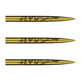 Shot Alchemy Steel Tip Dart Points Gold main product image showing the dart points