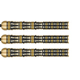 Badlands The Sheriff Steel Tip Darts close up image showing detailed grip patterns, machining, coating, and precision craftsmanship