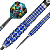 Badlands Tova Steel Tip Darts dynamic product image highlighting the full dart setup and barrel design
