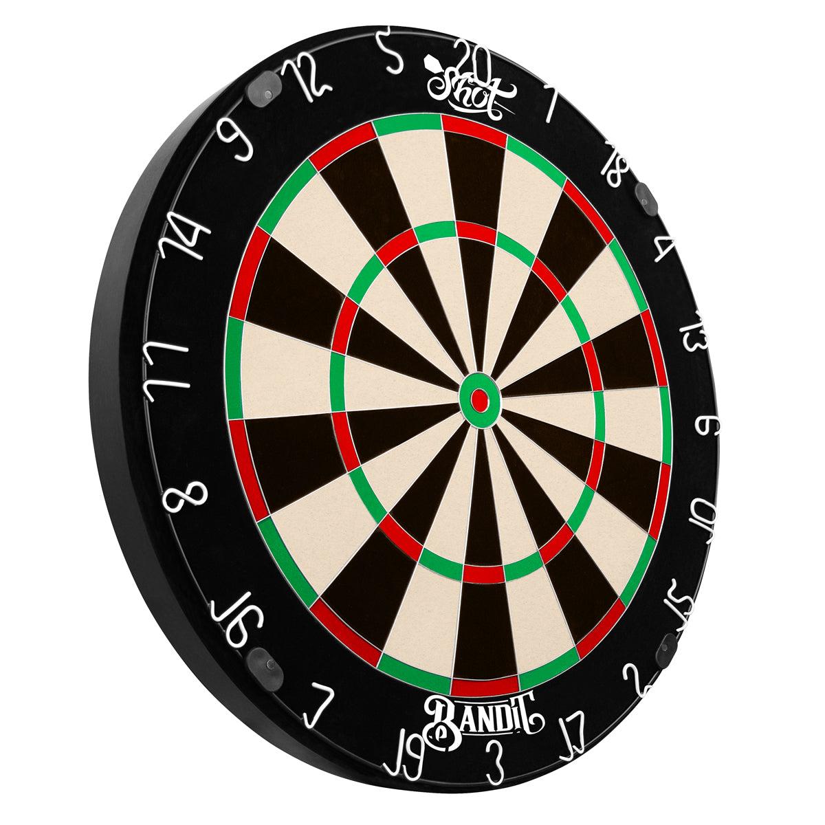 Shot Bandit Bristle Dartboard alternate product image showing the dartboard and product contents