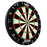 Shot Bandit Bristle Dartboard alternate product image showing the dartboard and product contents