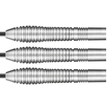 Birds of Prey Kestrel Steel Tip Darts close up image showing detailed grip patterns, machining, coating, and precision craftsmanship