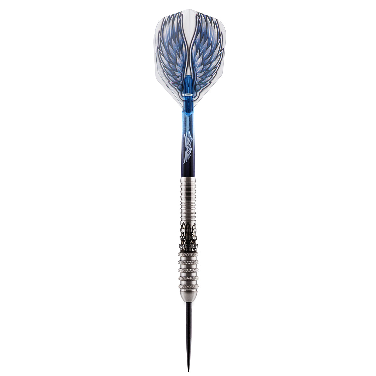 Birds of Prey Kite Steel Tip Darts angled product image displaying the barrel profile, grip layout, and design features