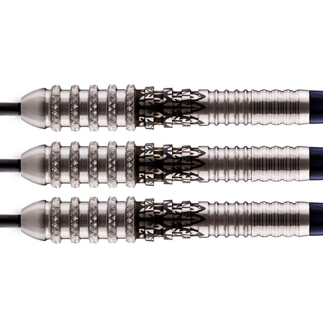Birds of Prey Kite Steel Tip Darts close up image showing detailed grip patterns, machining, coating, and precision craftsmanship