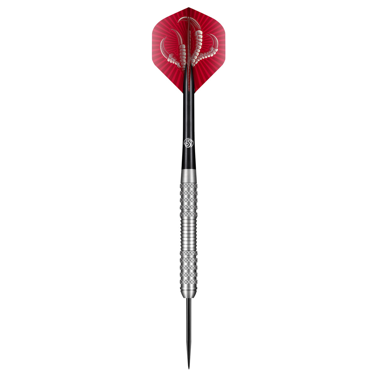 Birds of Prey Osprey Steel Tip Darts dynamic product image highlighting the full dart setup and barrel design