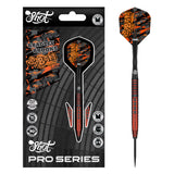 Bradley Brooks Steel Tip Darts main product image showing the darts, packaging, flights, shafts, and included accessories