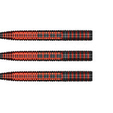 Bradley Brooks Steel Tip Darts close up image showing detailed grip patterns, machining, coating, and precision craftsmanship