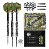 Shot Camo Longshot Turbo Point 90% Tungsten Steel Tip Darts