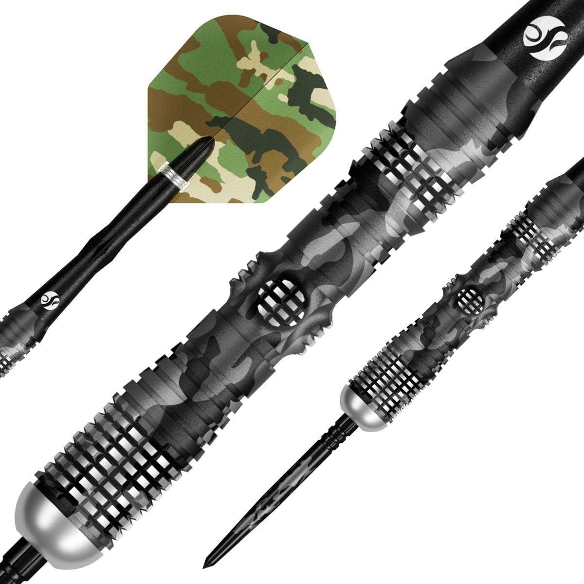 Shot Camo Longshot Turbo Point 90% Tungsten Steel Tip Darts