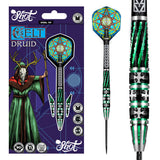 Celt Druid Steel Tip Darts main product image showing the darts, packaging, flights, shafts, and included accessories