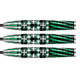 Celt Druid Steel Tip Darts close up image showing detailed grip patterns, machining, coating, and precision craftsmanship