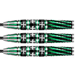 Celt Druid Steel Tip Darts close up image showing detailed grip patterns, machining, coating, and precision craftsmanship