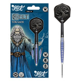 Celt Toranos Steel Tip Darts packaging exterior image showing the outer box artwork, branding, and presentation design