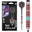 Collab Josh Pearson Steel Tip Darts main product image showing the darts, packaging, flights, shafts, and included accessories