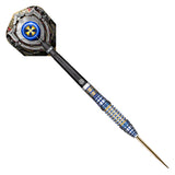 Future Knights Darkstar Steel Tip Darts angled product image displaying the barrel profile, grip layout, and design features