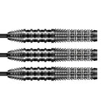 Gnarly Rippah Steel Tip Darts close up image showing detailed grip patterns, machining, coating, and precision craftsmanship