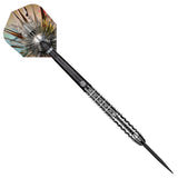 Gnarly Shredda Steel Tip Darts angled product image displaying the barrel profile, grip layout, and design features