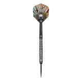 Gnarly Shredda Steel Tip Darts dynamic product image highlighting the full dart setup and barrel design
