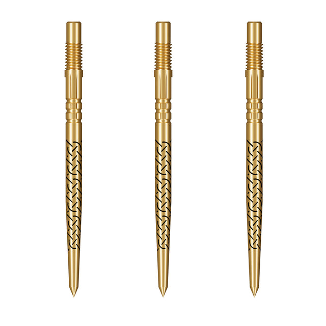Image of the Shot Kapene Gold Ti Turbo Points displayed for retail sale with product packaging