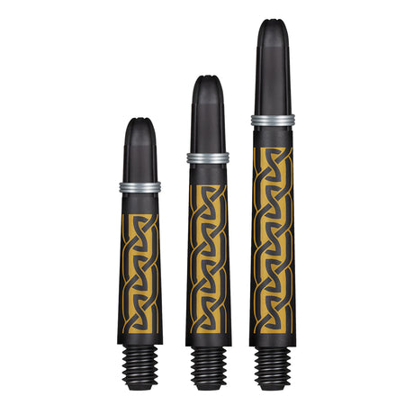 Shot Koi Carbon Shaft Helioknot Dart Stems main product image showing the dart stems and product contents
