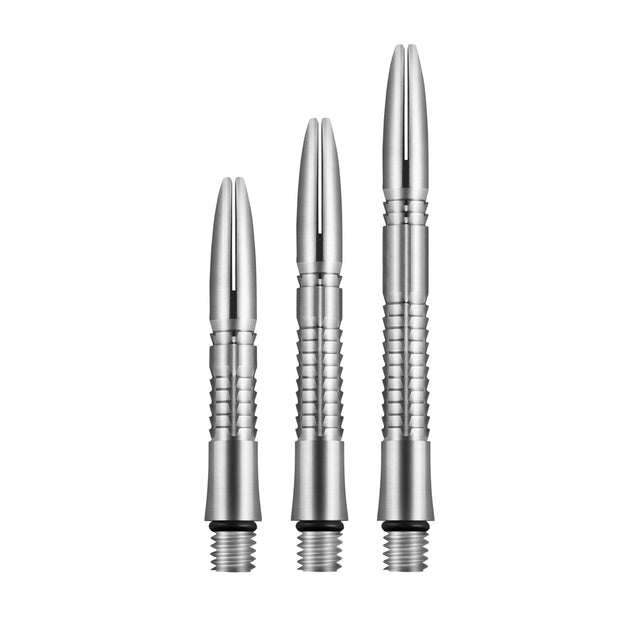 Shot Mako Titanium Dart Stems Shafts main product image showing the dart stems and product contents
