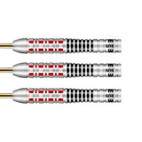 Michael Smith Believe Steel Tip Darts close up image showing detailed grip patterns, machining, coating, and precision craftsmanship
