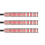 Michael Smith Game Day Steel Tip Darts close up image showing detailed grip patterns, machining, coating, and precision craftsmanship