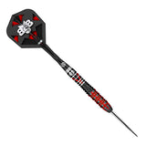 Michael Smith Tenacious Steel Tip Darts angled product image displaying the barrel profile, grip layout, and design features