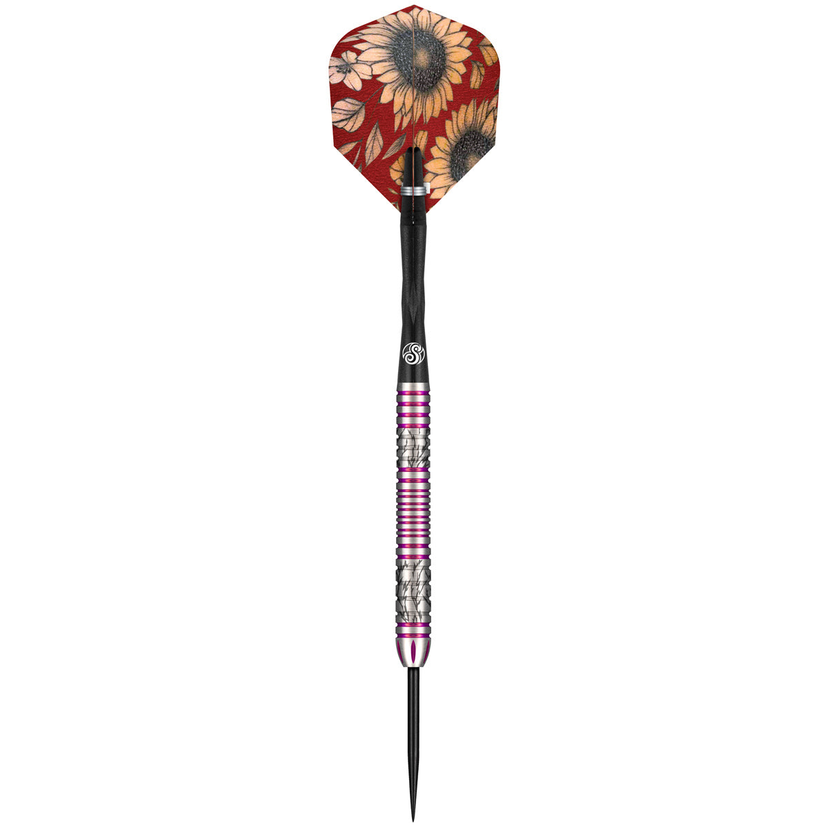 Pro Series Barbora Hospodarska 2.0 Steel Tip Darts dynamic product image highlighting the full dart setup and barrel design