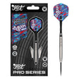 Pro Series Bradley Brooks G2 Steel Tip Darts main product image showing the darts, packaging, flights, shafts, and included accessories