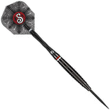 Pro Series Carl Sneyd Steel Tip Darts angled product image displaying the barrel profile, grip layout, and design features