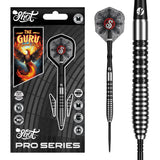 Image of the Shot Pro Series Raymond Smith Guru Turbo Point 90% Tungsten Steel Tip Darts displayed for retail sale with product packaging