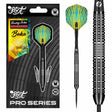Pro Series Rowby John Rodriguez Baha Steel Tip Darts main product image showing the darts, packaging, flights, shafts, and included accessories